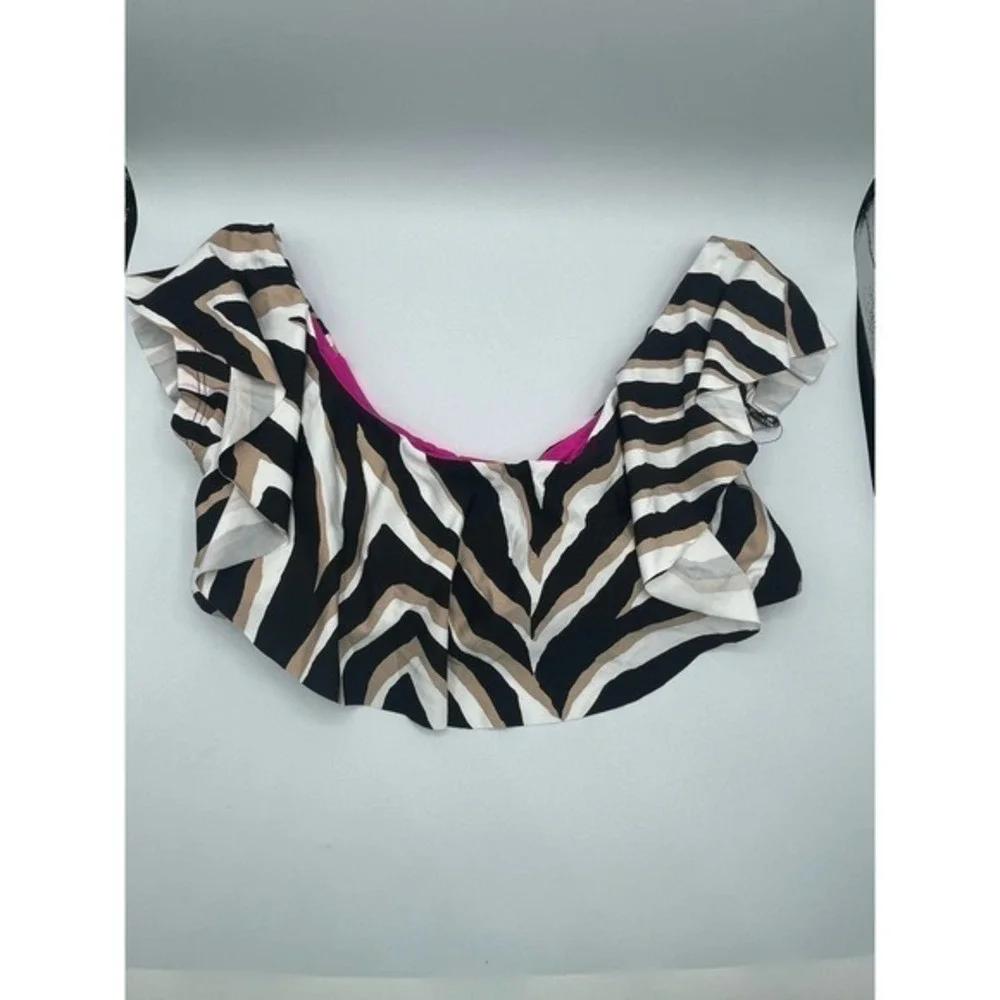 Sample Piece Bikini Ruffle Top‎ Size Medium Hipster Bottoms Size 8